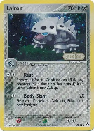 EX Legend Maker Lairon #38/92 reverse holo